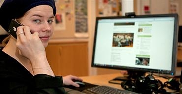 Frilansande kursdeltagare på Jakobsbergs Folkhögskola.