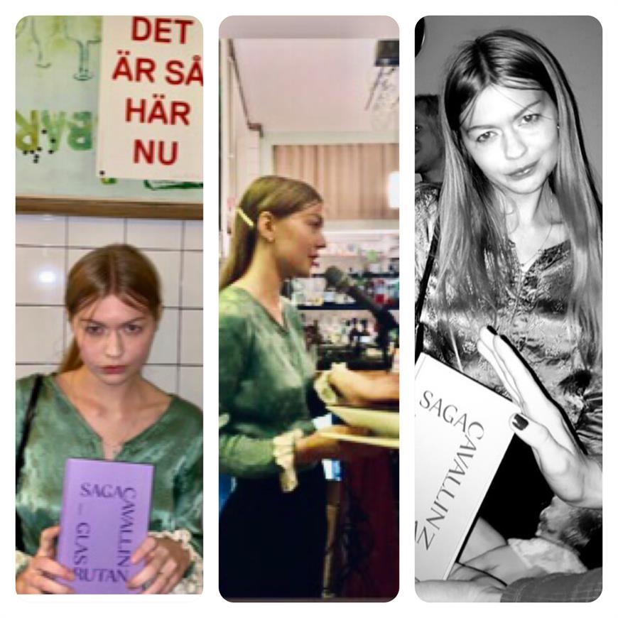 Många ville få sina exemplar av romanen signerade och uppleva när författaren framförde ett stycke under releasefesten på Bar Oas i Stockholm.