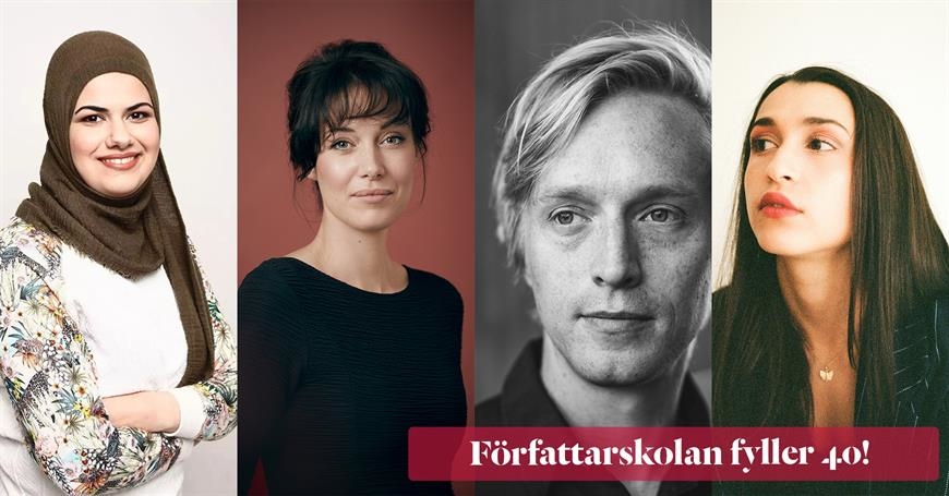 I författarsamtalet medverkar de tidigare kursdeltagarna Nora Kahlil, Johanna Wester, Jack Hildén och Donia Saleh. I författarsamtalet medverkar de tidigare kursdeltagarna Nora Kahlil, Johanna Wester, Jack Hildén och Donia Saleh.
